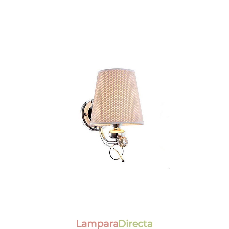 Lámpara de pared moderna y contemporánea con acabado galvanizado para protección ocular de estilo mini.