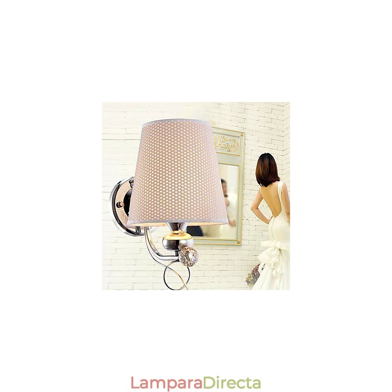 Lámpara de pared moderna y contemporánea con acabado galvanizado para protección ocular de estilo mini.