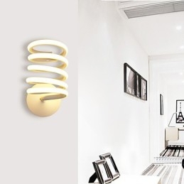 Lámpara de pared de aluminio moderna minimalista para dormitorio, pasillo, lámpara de noche, lámpara creativa