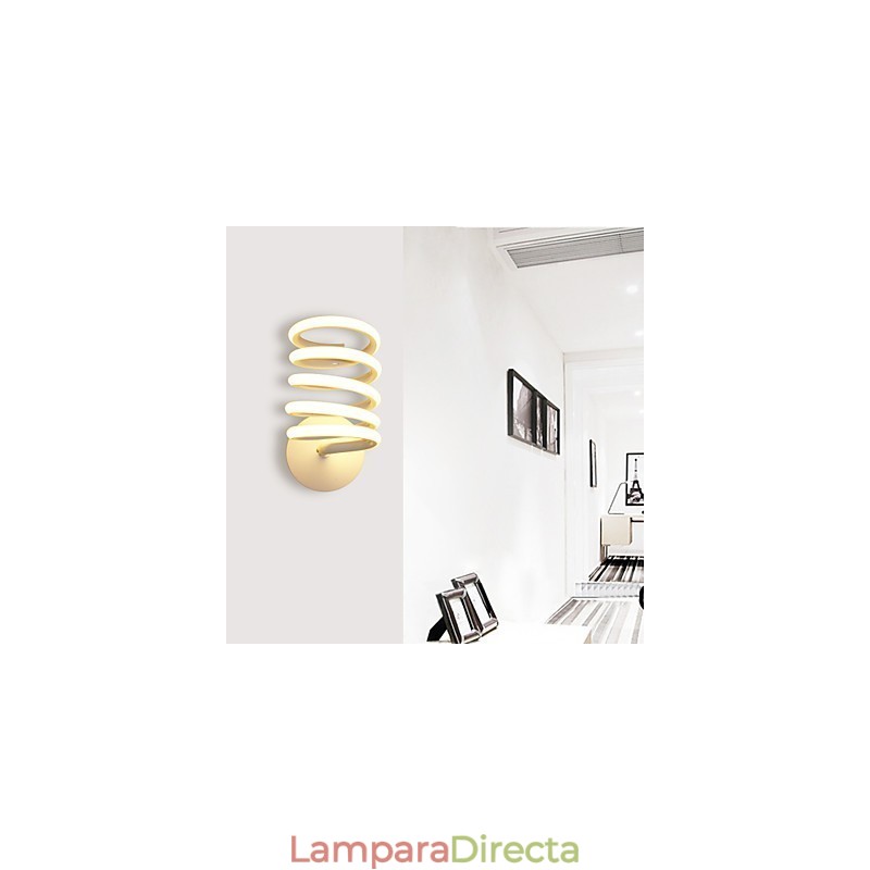 Lámpara de pared de aluminio moderna minimalista para dormitorio, pasillo, lámpara de noche, lámpara creativa