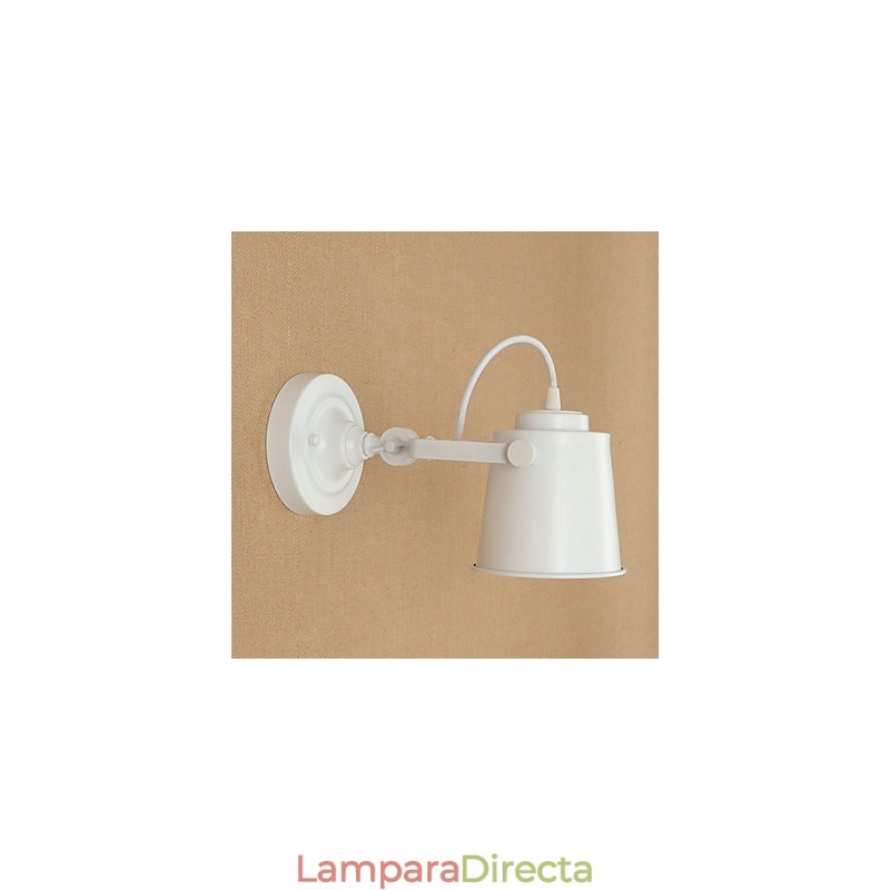 Lámpara de pared de acero pintado, estilo café americano negro, estilo retro, con sable de luz.