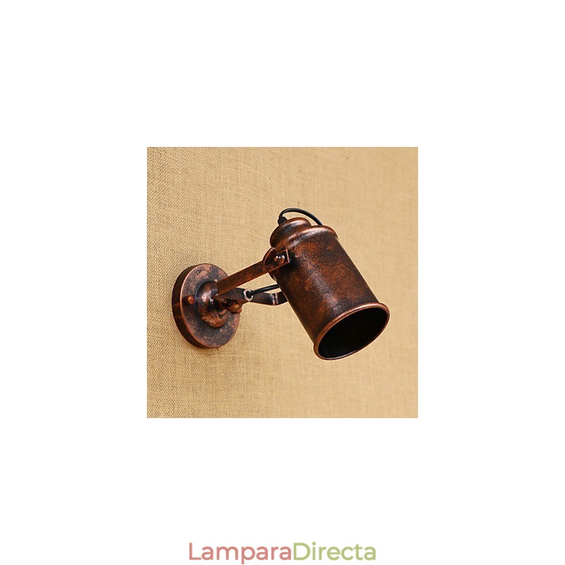Lámpara de pared de acero pintado, estilo café americano negro, estilo retro, con sable de luz.