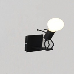 Pintura novedosa de estilo rústico clásico tradicional para apliques de pared con luz empotrada.