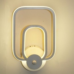 Lámpara de pared de aluminio moderna minimalista para balcón, escalera, lámpara de pared decorativa, luces de noche