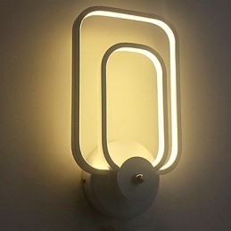 Lámpara de pared de aluminio moderna minimalista para balcón, escalera, lámpara de pared decorativa, luces de noche