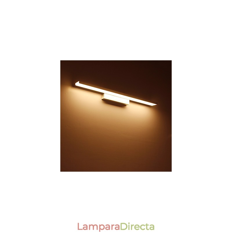 Lámpara de espejo Luces de baño Materiales de aluminio y acrílico Luces de pared Iluminación de maquillaje