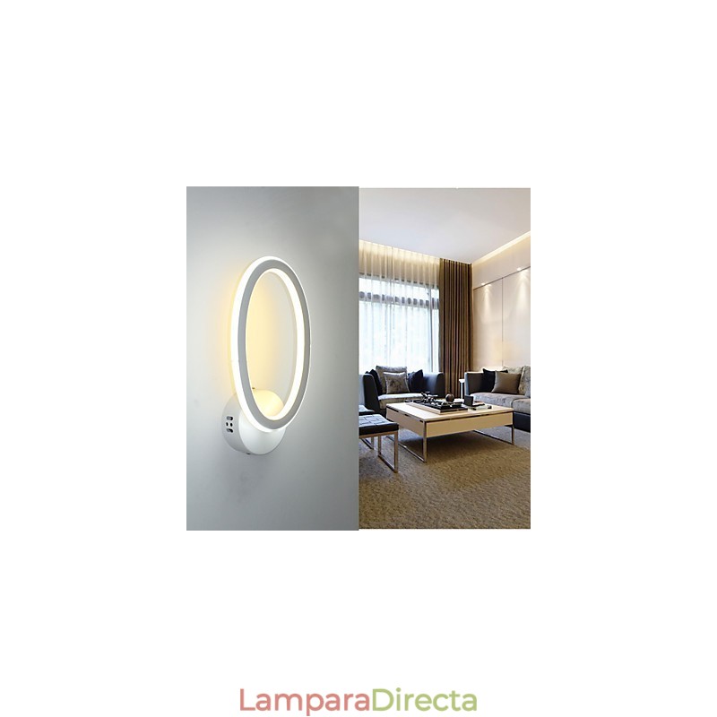 Lámpara de pared de aluminio para interiores, moderna y original, para pasillo, escalera, porche