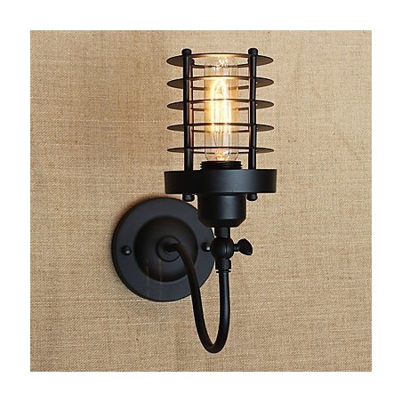 Aplique de pared con luz ambiental estilo mini con pintura rústica vintage Aplique de pared con luz ambiental estilo mini con pintura rústica vintage