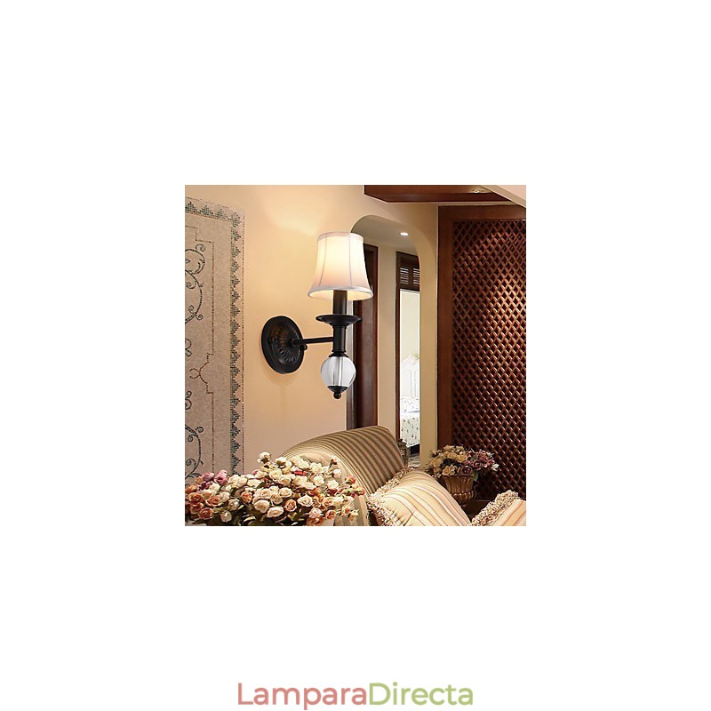 Apliques de pared con luz ambiental de pintura vintage sencilla de estilo rústico