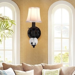Apliques de pared con luz ambiental de pintura vintage sencilla de estilo rústico