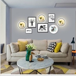 Lámpara de pared para sala de estar, minimalista, moderna, creativa, decorativa, para dormitorio y mesita de noche.