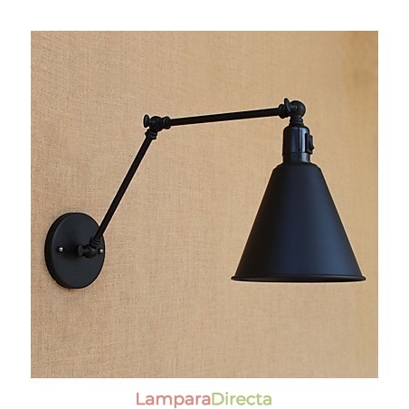 Lámpara de brazo oscilante estilo mini con protección ocular y luz descendente con pintura retro campestre Lámpara de brazo oscilante estilo mini con protección ocular y luz descendente con pintura retro campestre