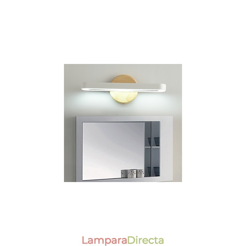 Apliques de pared con luz ambiental contemporánea moderna y característica