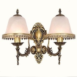 Apliques de pared vintage con luz descendente y acabado galvanizado