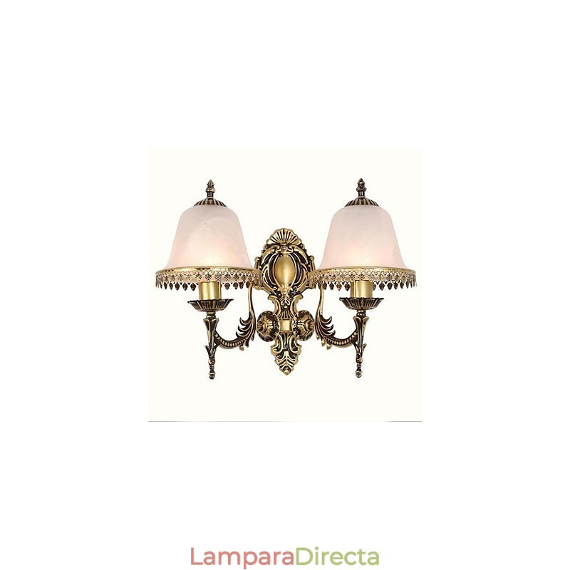 Apliques de pared vintage con luz descendente y acabado galvanizado