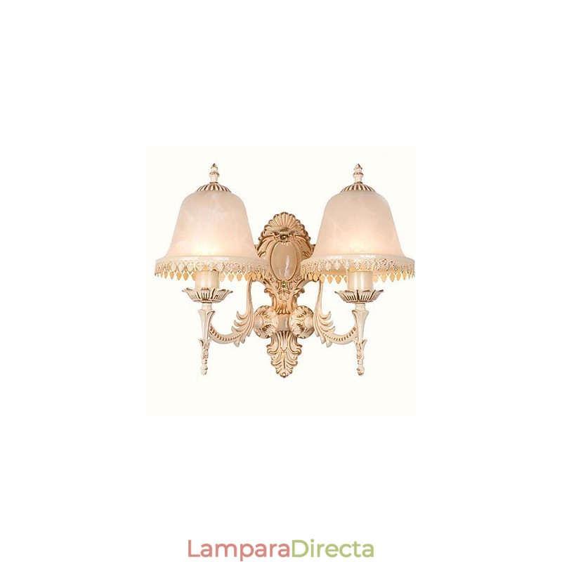 Apliques de pared vintage con luz descendente y acabado galvanizado