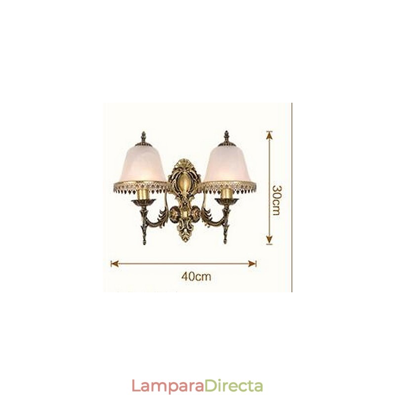 Apliques de pared vintage con luz descendente y acabado galvanizado