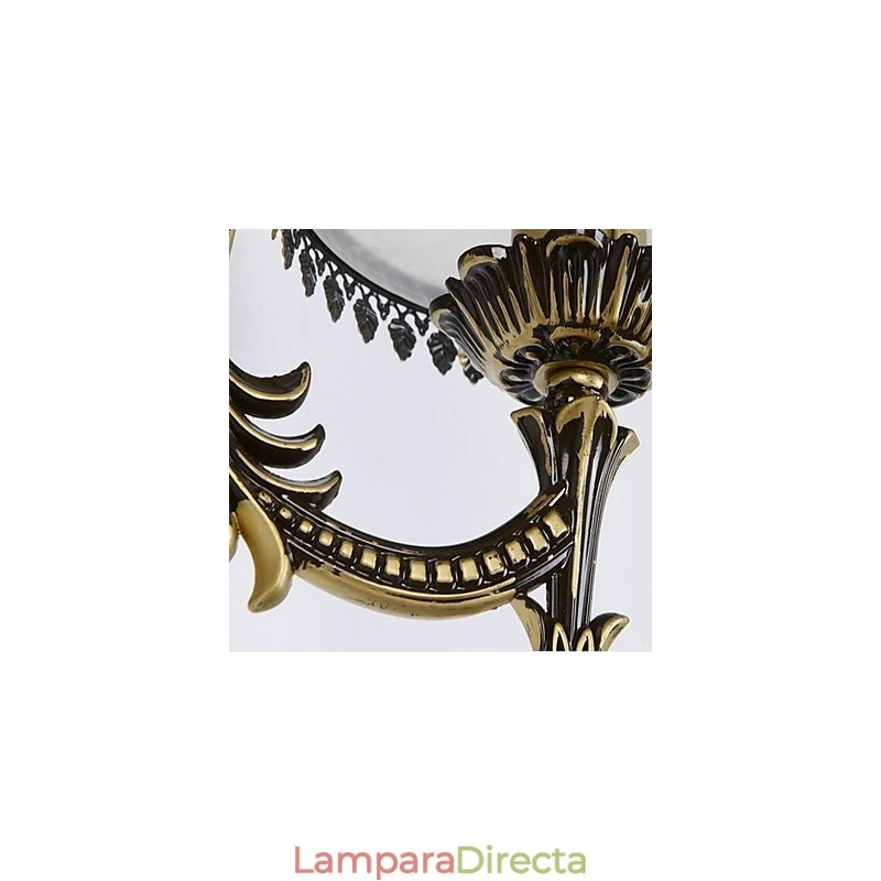 Apliques de pared vintage con luz descendente y acabado galvanizado