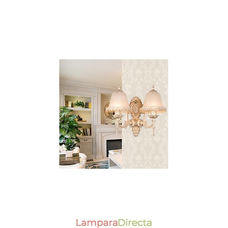 Apliques de pared vintage con luz descendente y acabado galvanizado