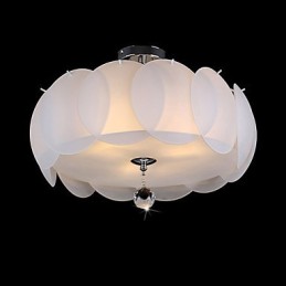 Lámpara colgante moderna de cristal de 3 luces