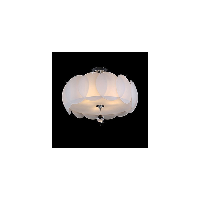 Lámpara colgante moderna de cristal de 3 luces