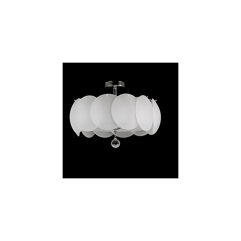 Lámpara colgante moderna de cristal de 3 luces