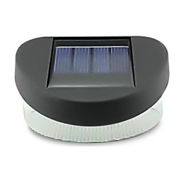 Luz solar blanca para camino, pared, paisaje, montaje en pared, luz para valla de jardín