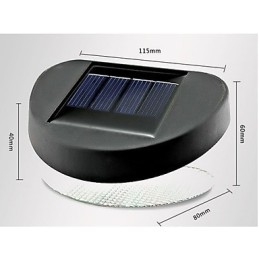 Luz solar blanca para camino, pared, paisaje, montaje en pared, luz para valla de jardín