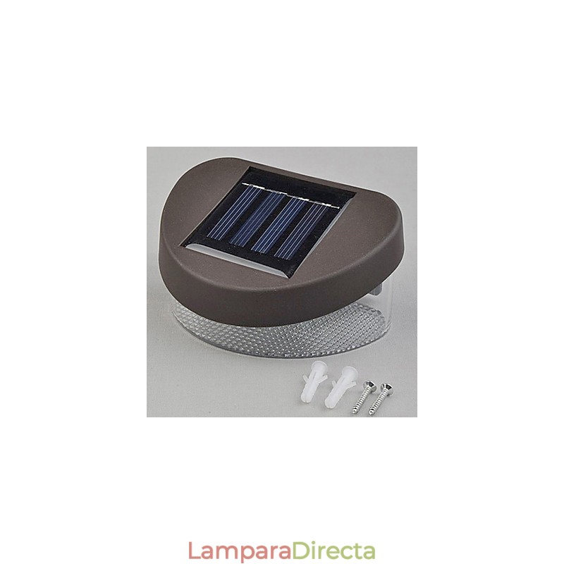Luz solar blanca para camino, pared, paisaje, montaje en pared, luz para valla de jardín