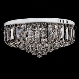 Lámpara de techo de cristal tradicional clásica de metal