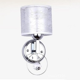 Apliques de pared de cristal moderno contemporáneo galvanizado con iluminación ascendente
