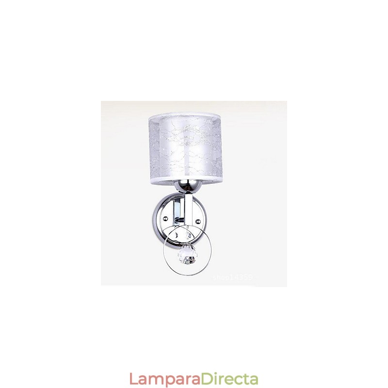 Apliques de pared de cristal moderno contemporáneo galvanizado con iluminación ascendente