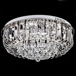 Lámpara de techo de cristal tradicional clásica de metal
