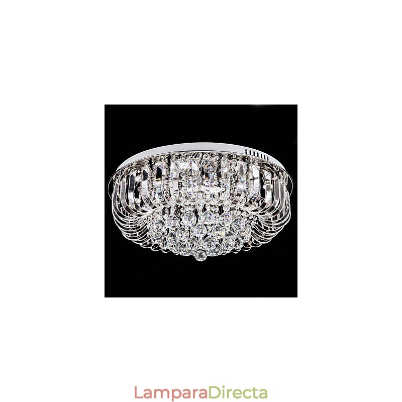 Lámpara de techo de cristal tradicional clásica de metal
