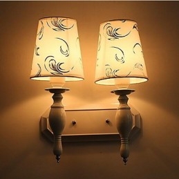 Apliques de pared modernos, contemporáneos, con iluminación ascendente y acabado galvanizado