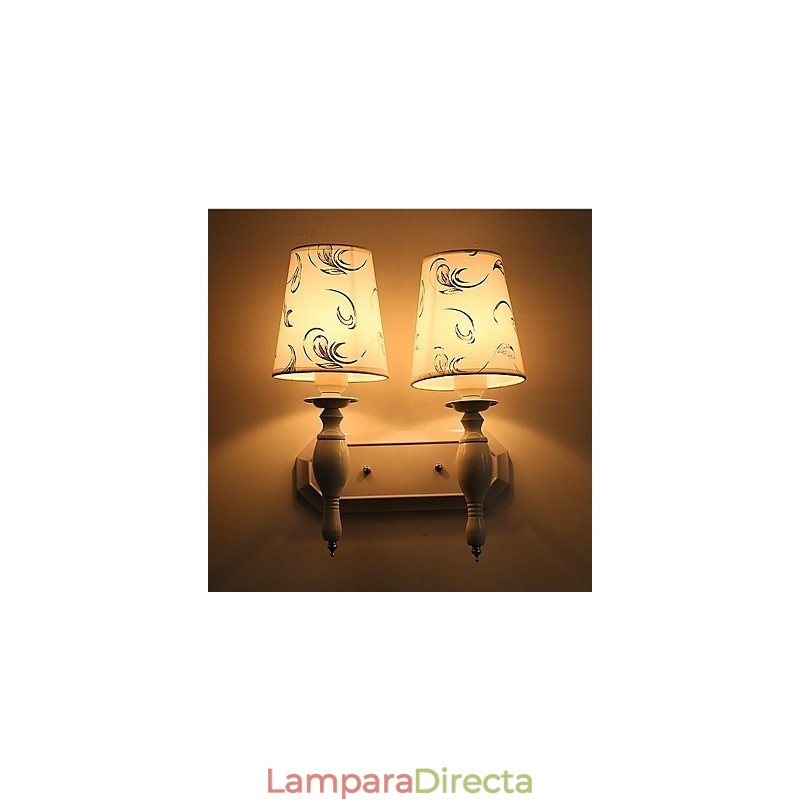 Apliques de pared modernos, contemporáneos, con iluminación ascendente y acabado galvanizado