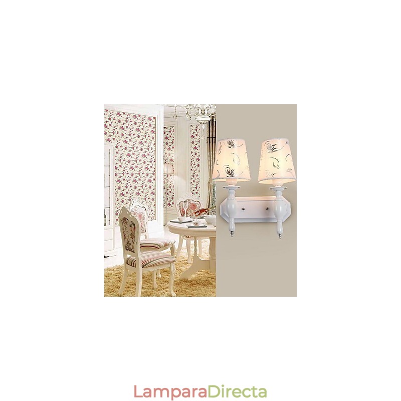 Apliques de pared modernos, contemporáneos, con iluminación ascendente y acabado galvanizado