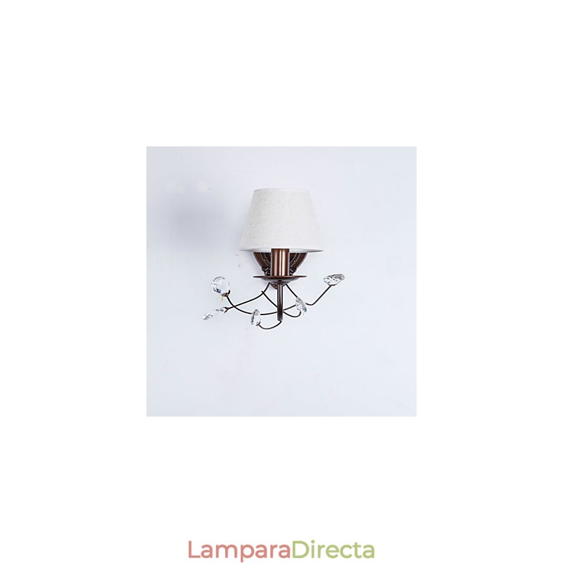 Aplique de pared con luz ambiental estilo mini, estilo rústico, estilo campestre, galvanizado.