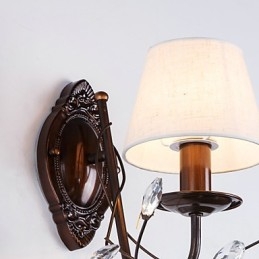 Aplique de pared con luz ambiental estilo mini, estilo rústico, estilo campestre, galvanizado.