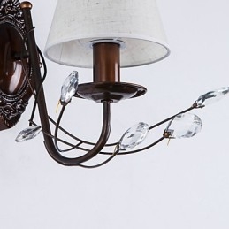 Aplique de pared con luz ambiental estilo mini, estilo rústico, estilo campestre, galvanizado.