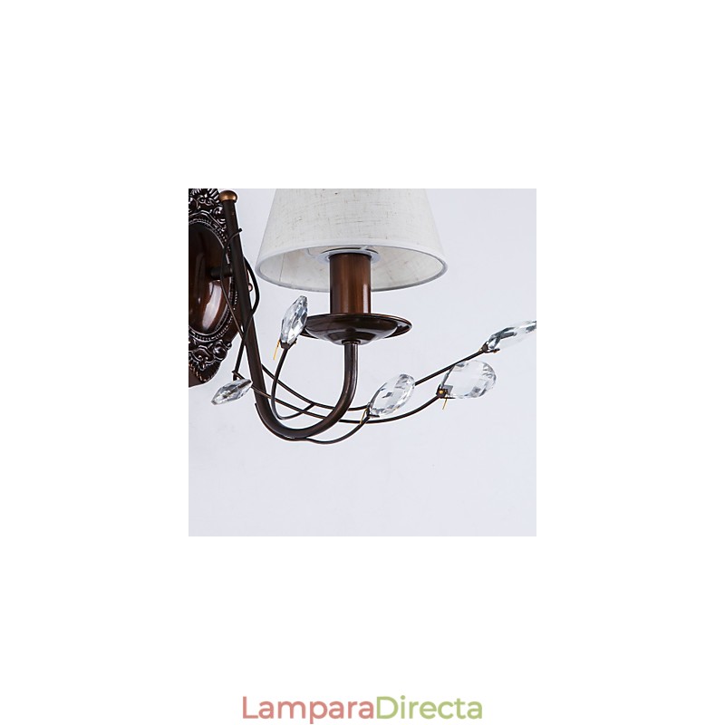 Aplique de pared con luz ambiental estilo mini, estilo rústico, estilo campestre, galvanizado.