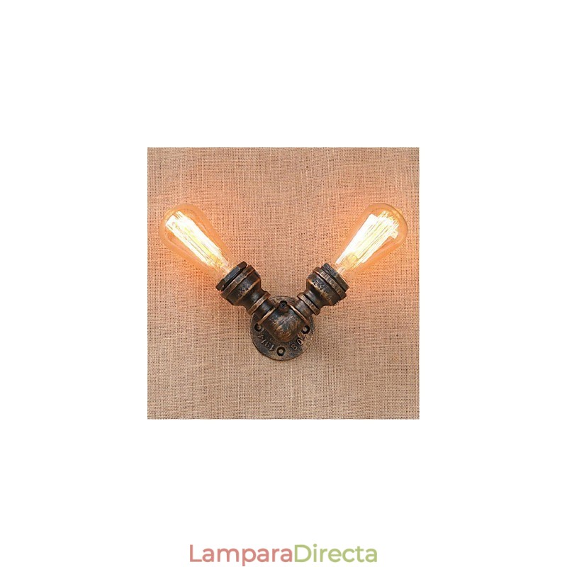 Lámpara de pared pequeña decorativa con pipa de agua sencilla y nostálgica