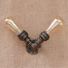 Lámpara de pared pequeña decorativa con pipa de agua sencilla y nostálgica