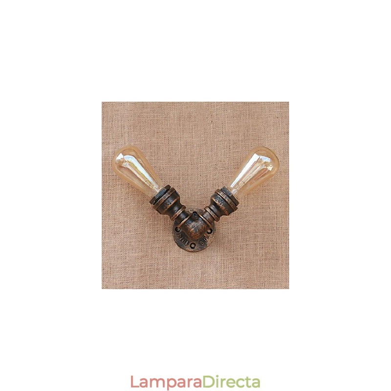 Lámpara de pared pequeña decorativa con pipa de agua sencilla y nostálgica