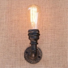 Lámpara de pared pequeña decorativa con pipa de agua sencilla y nostálgica