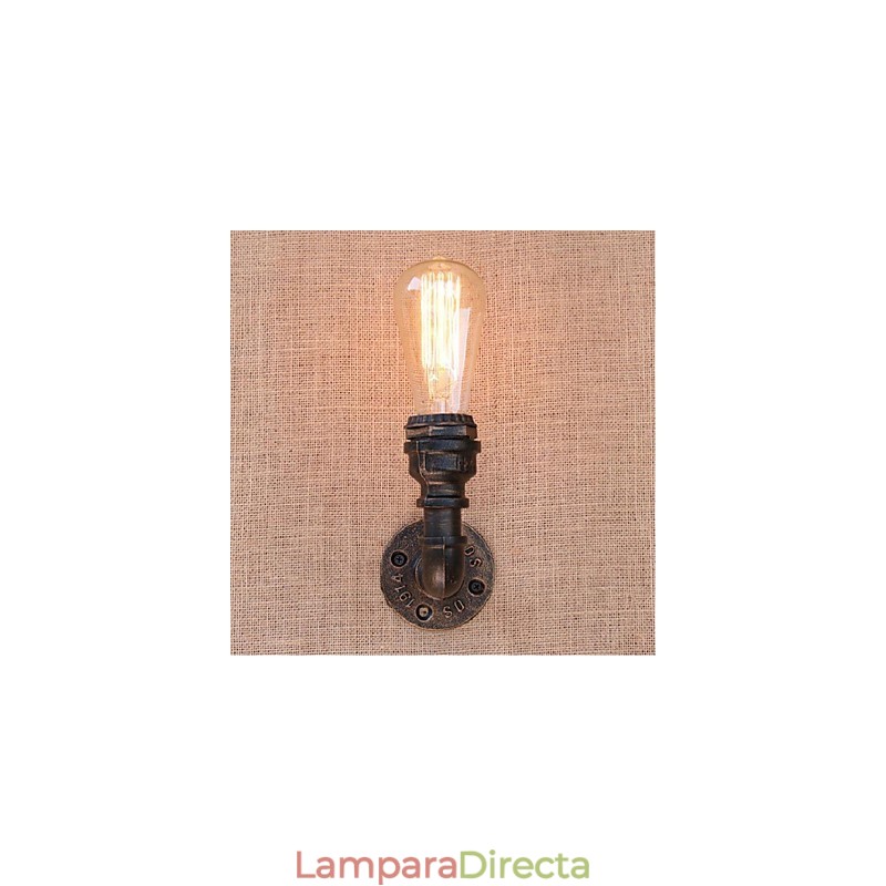 Lámpara de pared pequeña decorativa con pipa de agua sencilla y nostálgica