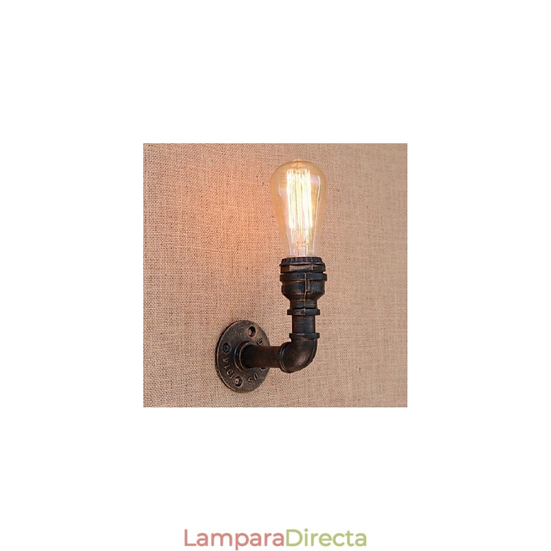 Lámpara de pared pequeña decorativa con pipa de agua sencilla y nostálgica