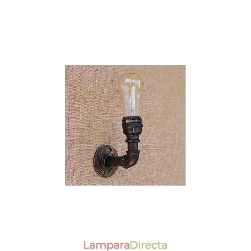 Lámpara de pared pequeña decorativa con pipa de agua sencilla y nostálgica