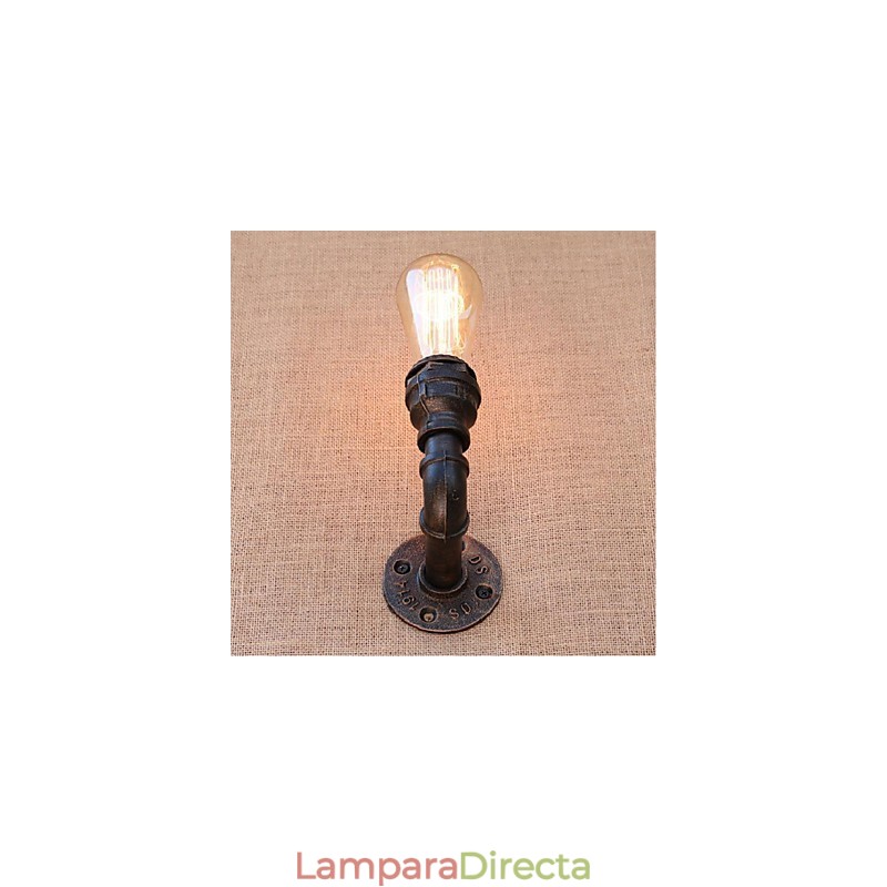 Lámpara de pared pequeña decorativa con pipa de agua sencilla y nostálgica
