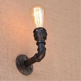 Lámpara de pared pequeña decorativa con pipa de agua sencilla y nostálgica